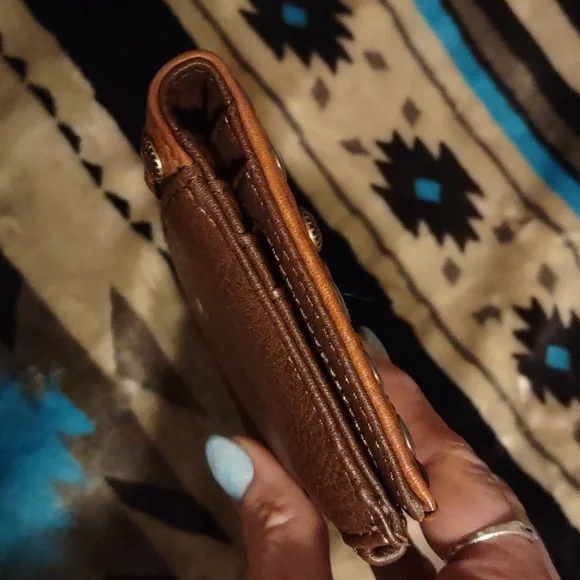 Tony Lama. Cognac Cowhide leather  wallet. Never used. Brand new. No tags. - Picture 7 of 17